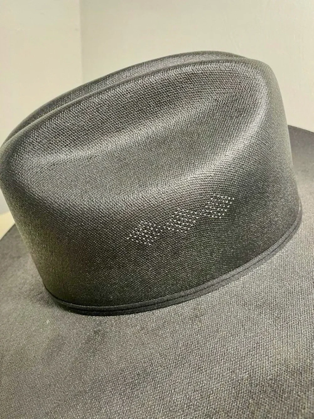 Gold Coast Sunwear Straw Black Wide-Brim Western Hat